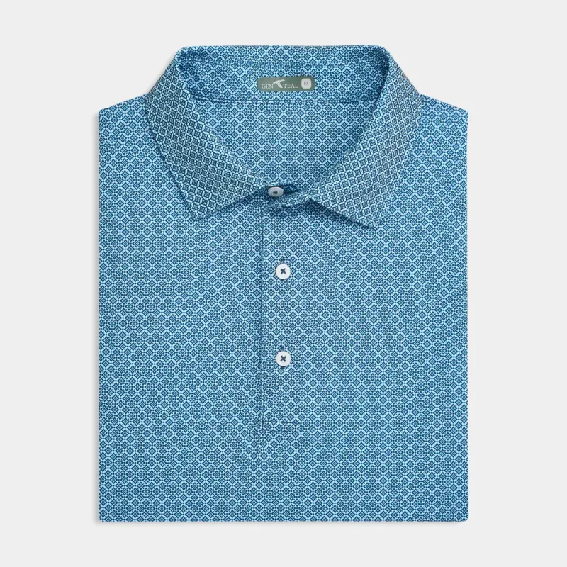 Diamond Lattice Printed Polo