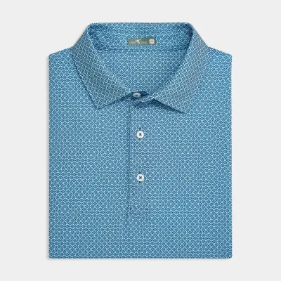 Diamond Lattice Printed Polo