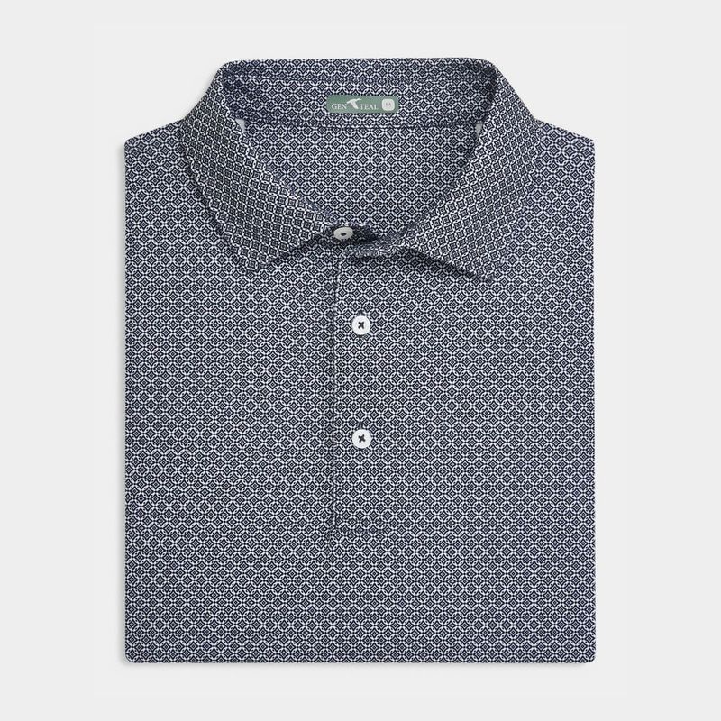 Diamond Lattice Printed Polo