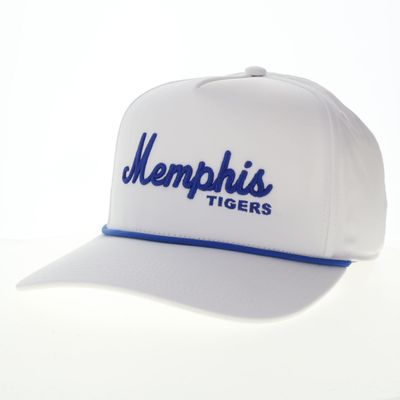 Memphis Tigers White Caddy Rope Hat