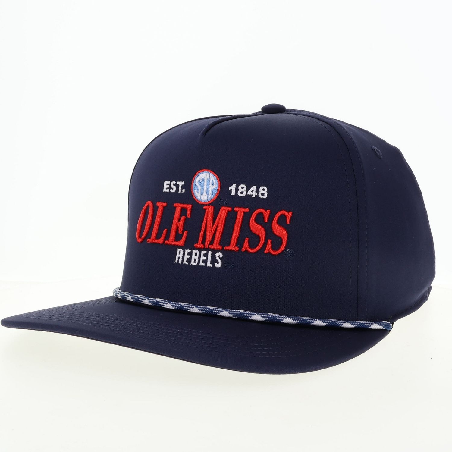 Ole Miss Navy Caddy Rope Hat