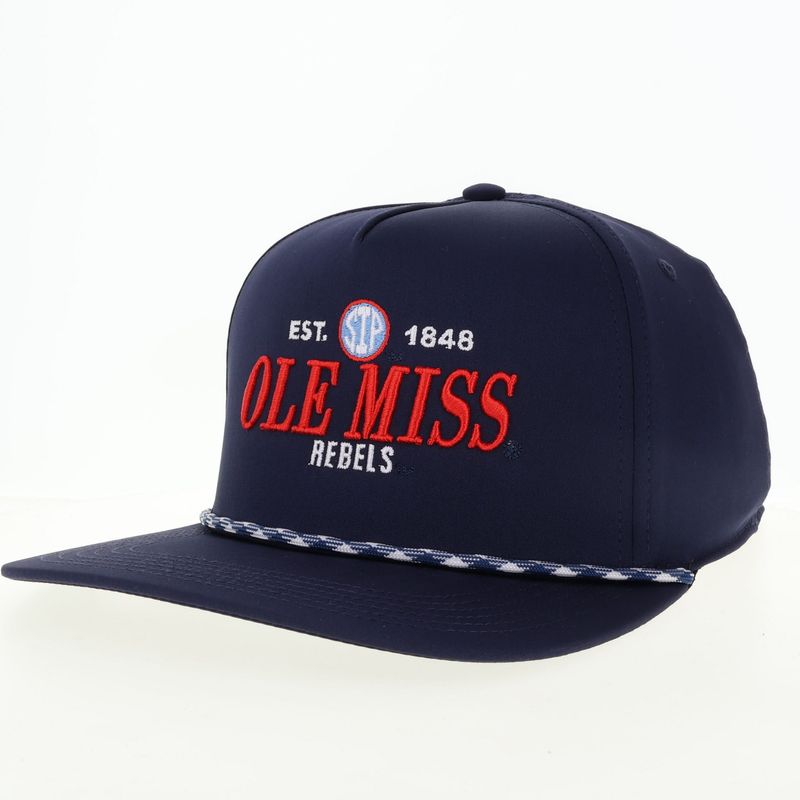 Ole Miss Navy Caddy Rope Hat
