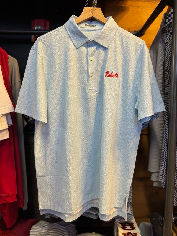Ole Miss Diamond Print Polo