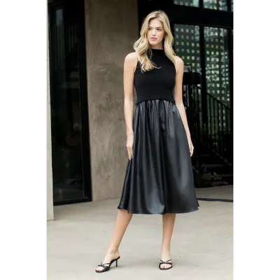 Mixed Media Maxi Dress