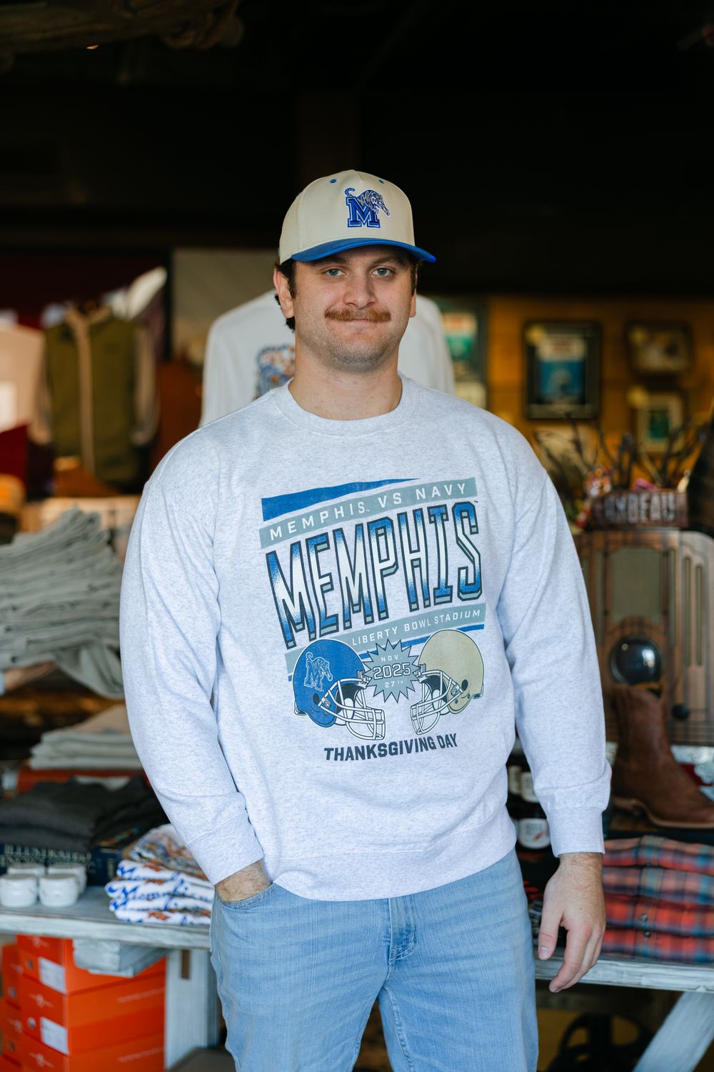 Memphis Tigers vs. Navy Crewneck