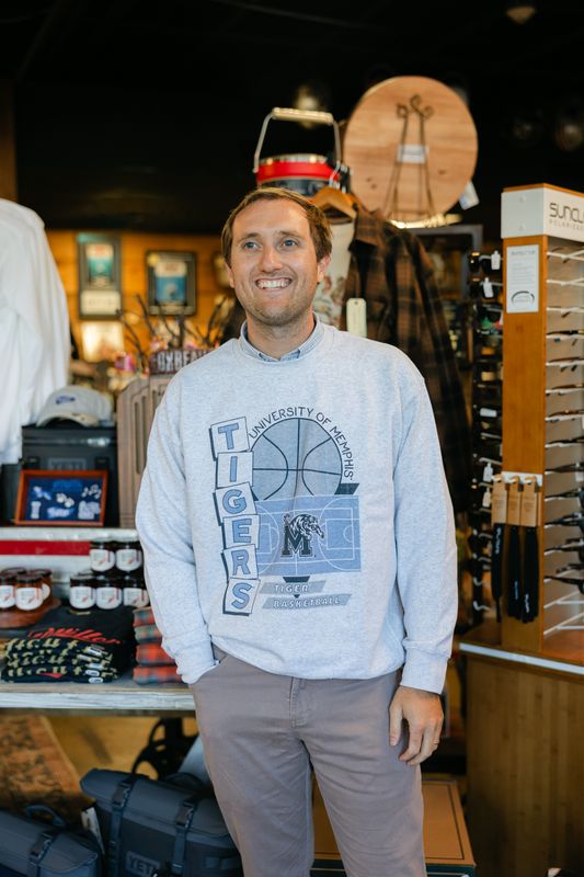 Memphis Tigers Faded Court Crewneck