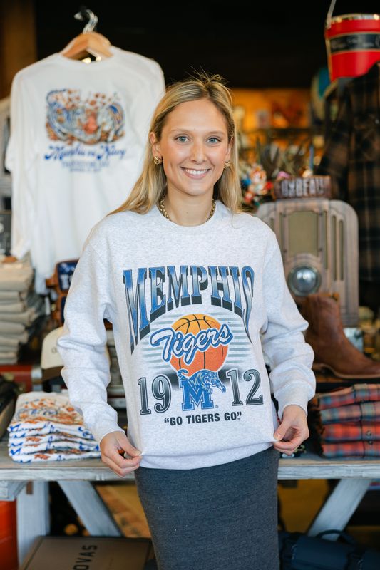 Memphis Tigers Courtside Classic Crewneck