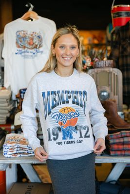 Memphis Tigers Courtside Classic Crewneck