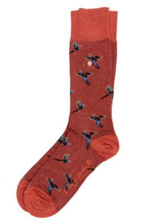 Pheasant Peruvian Pima Sock, Color / Style#: Pumpkin / 8800437