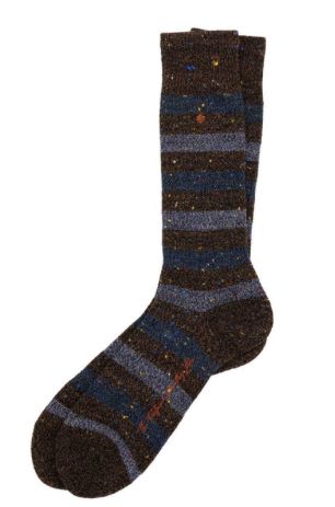 Stripe Alpaca Sock, Color / Style#: Walnut / 8800310