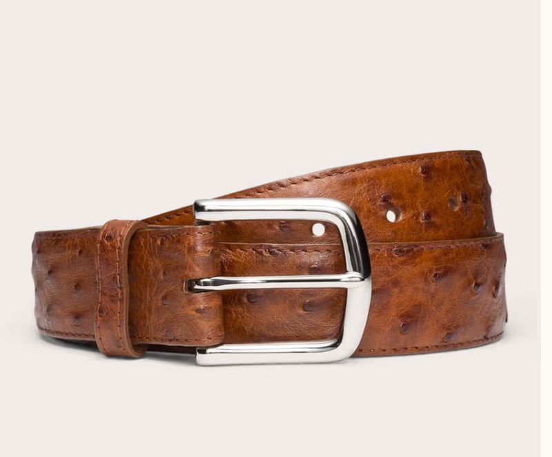Men&#39;s Ostrich Belt
