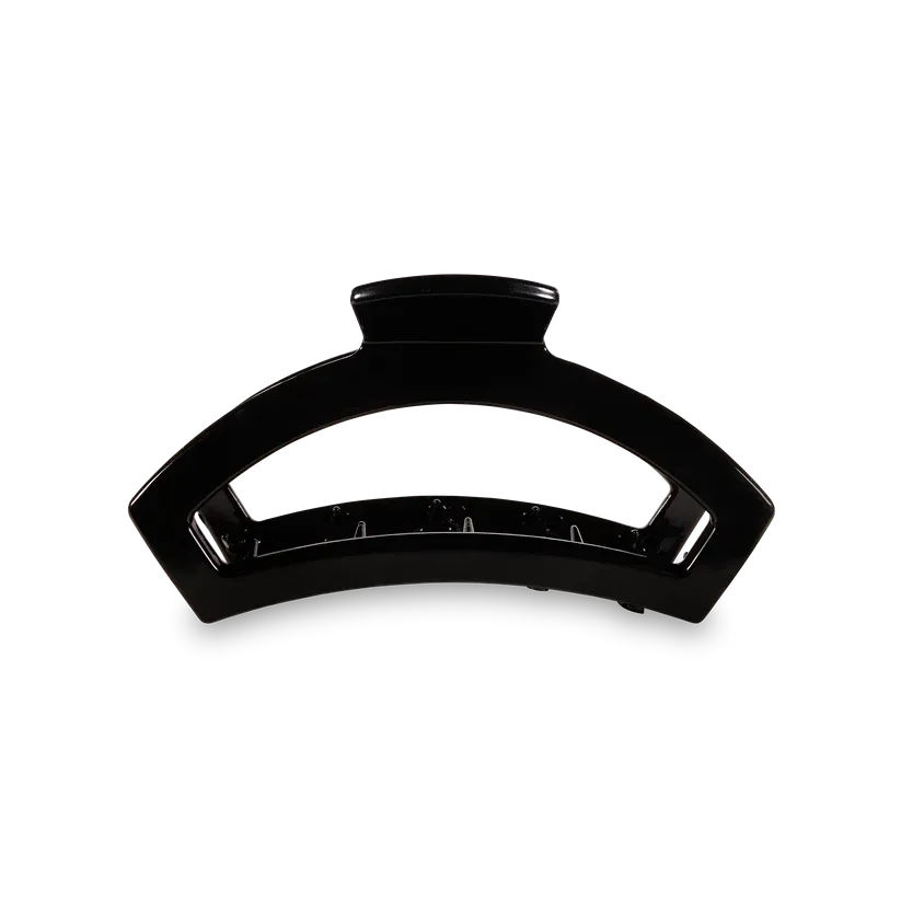 Open Medium Hair Clip, Color: Jet Black