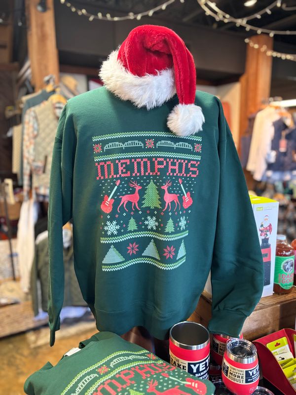 Memphis Christmas Sweater Crewneck