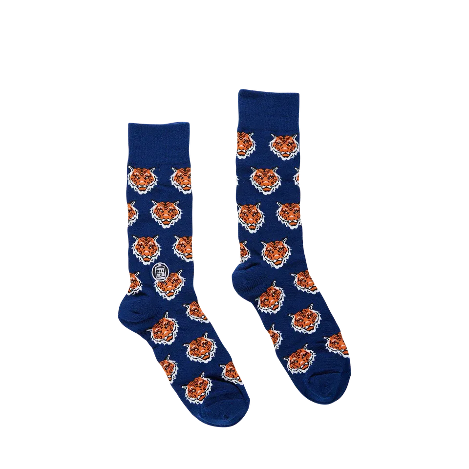 Bonfolk Tigers Navy Socks