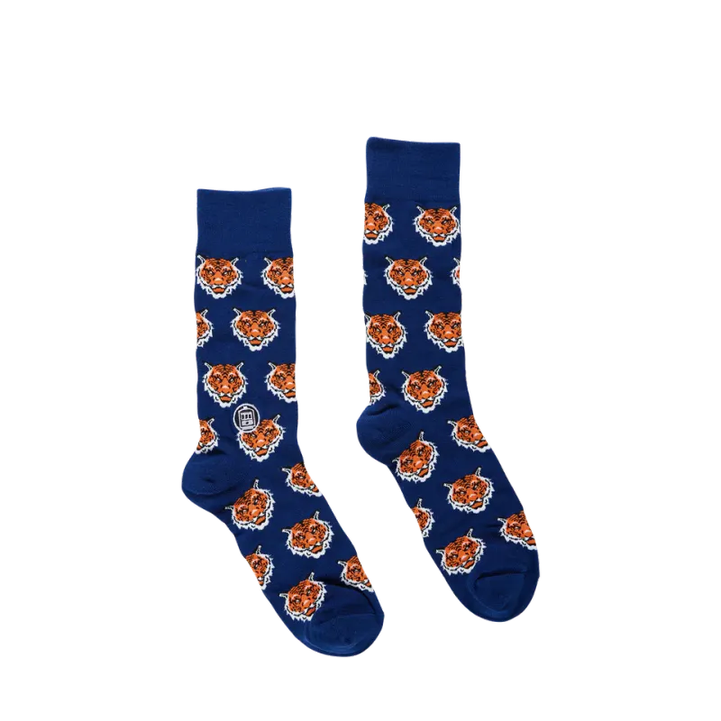Bonfolk Tigers Navy Socks
