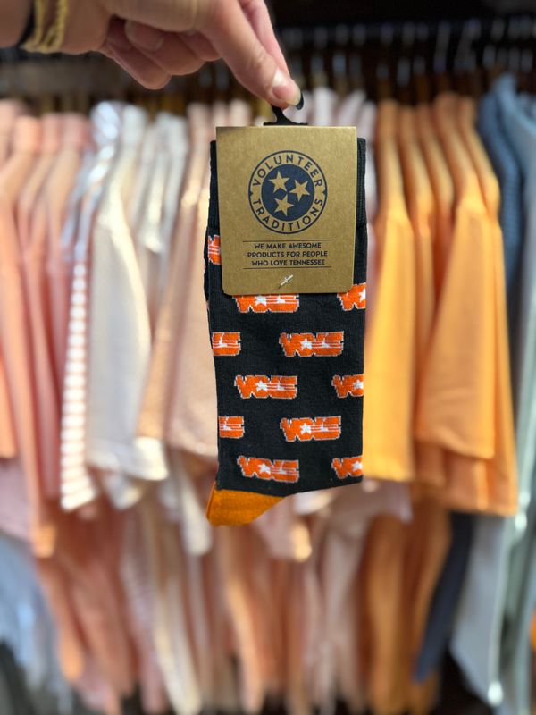 Star Vols Charcoal Socks