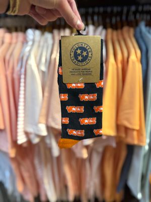 Star Vols Charcoal Socks