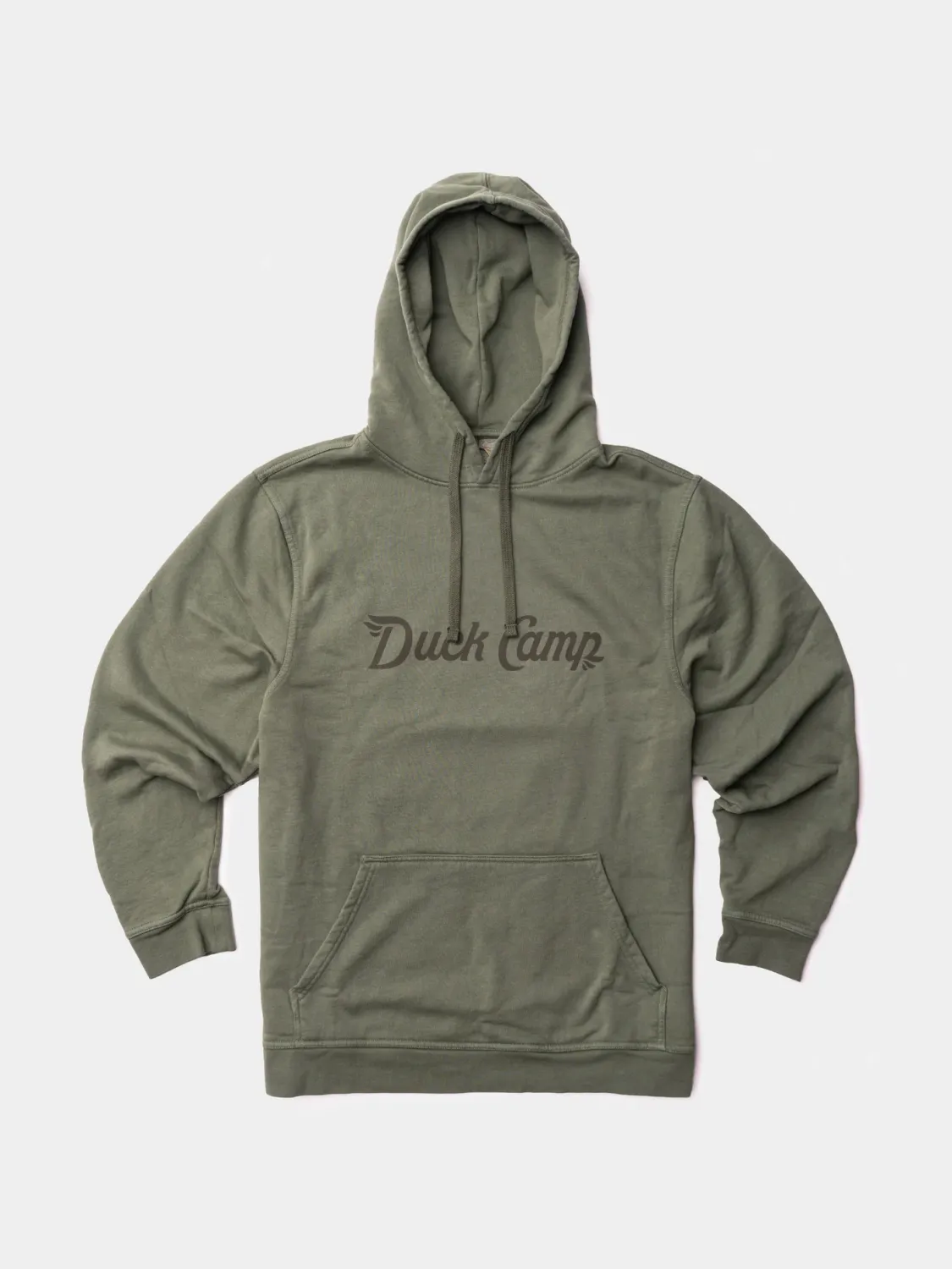 Duck Camp Logo Sweatshirt, Color: Moss/Raven, Size: M