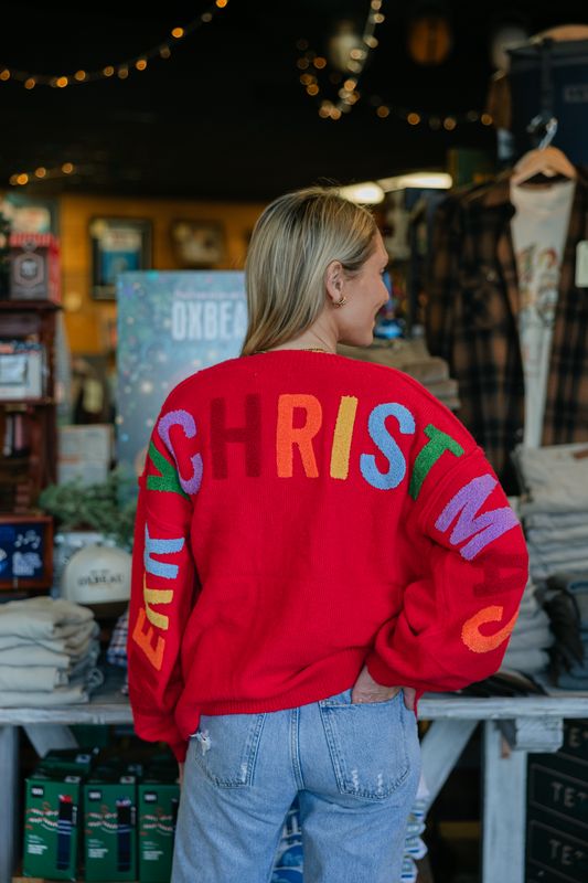 Christmas Letter Cardigan