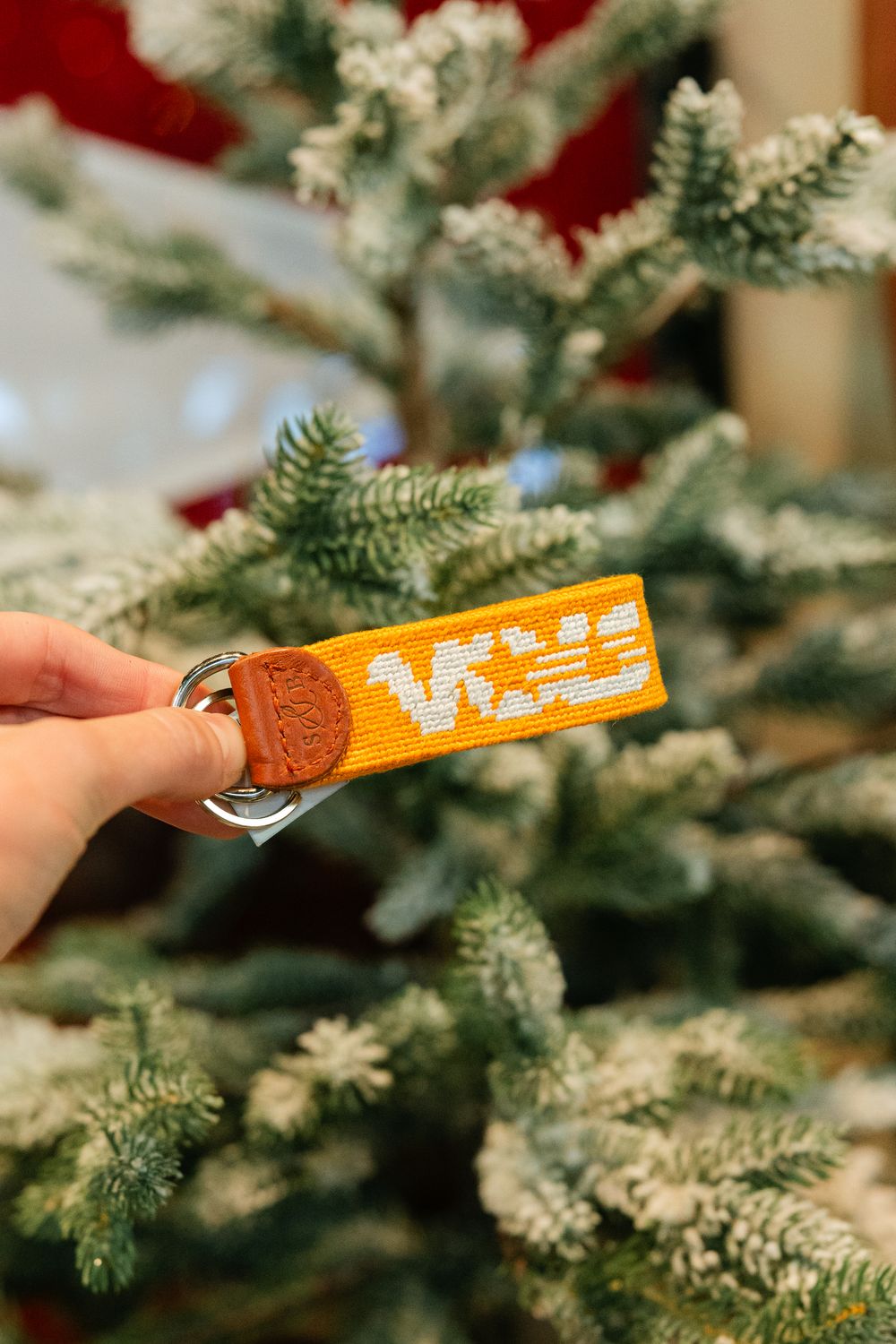 Star Vols Needlepoint Key Fob