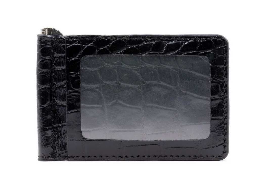 Anthony Alligator Grain Moneyclip 86215 Black