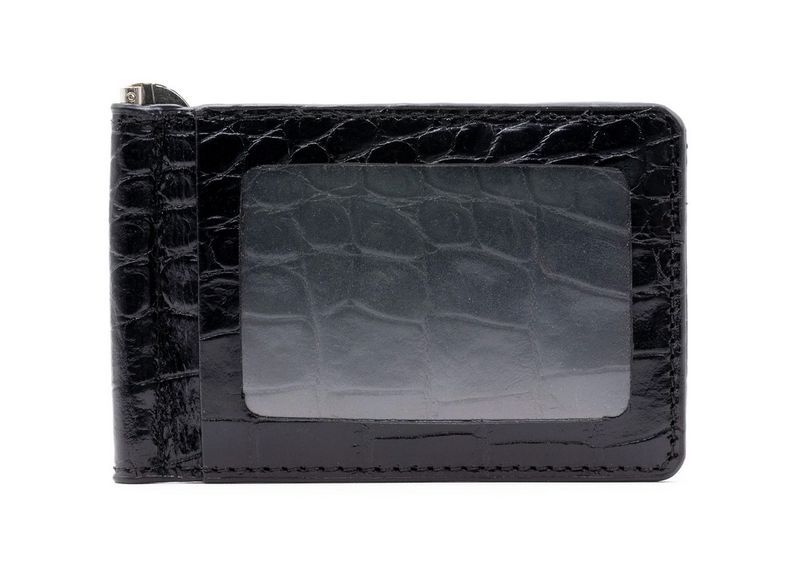 Anthony Alligator Grain Moneyclip 86215 Black