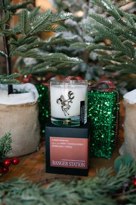 Cowboy Christmas Candle
