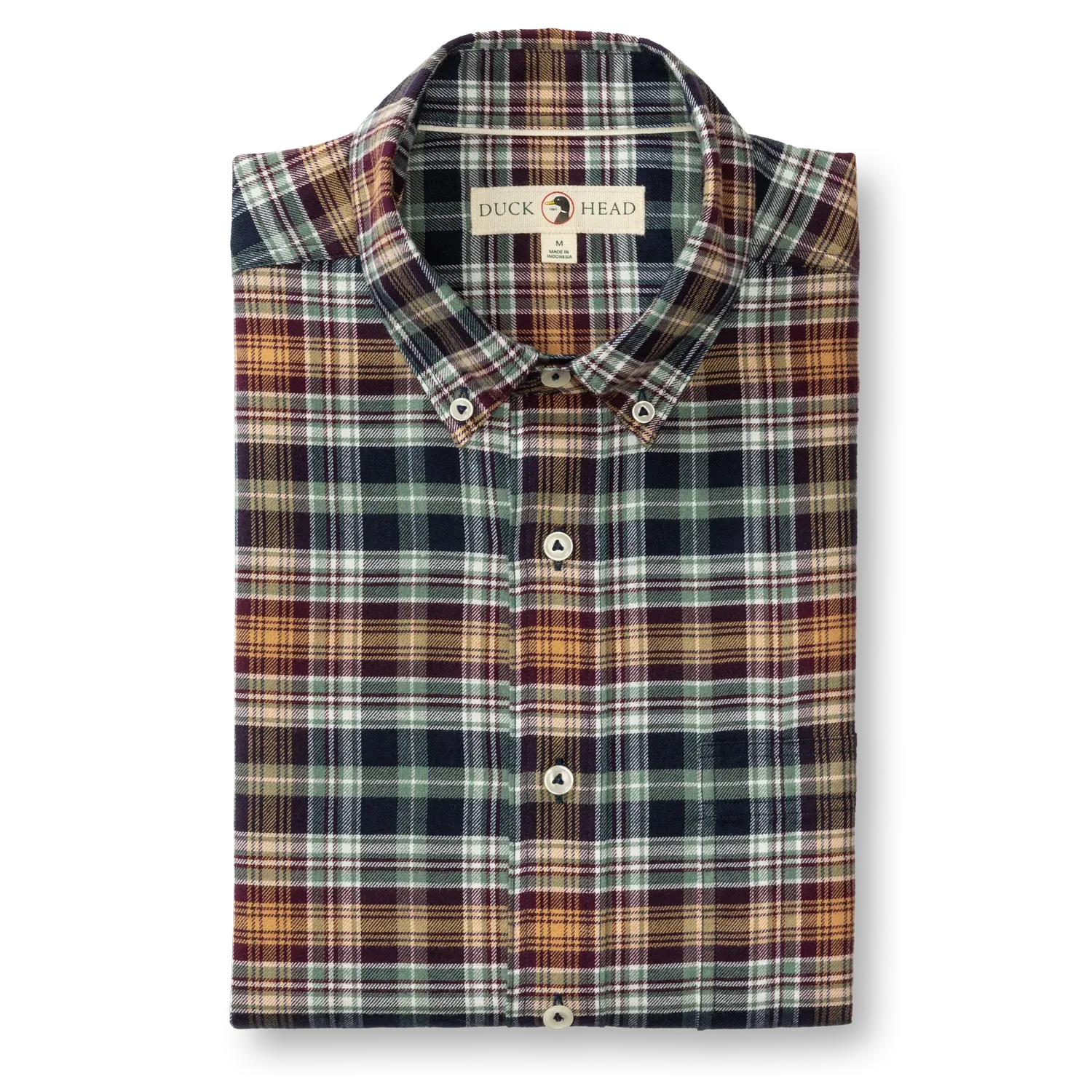 Eckard Plaid Cotton Flannel Sport Shirt