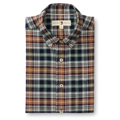 Eckard Plaid Cotton Flannel Sport Shirt