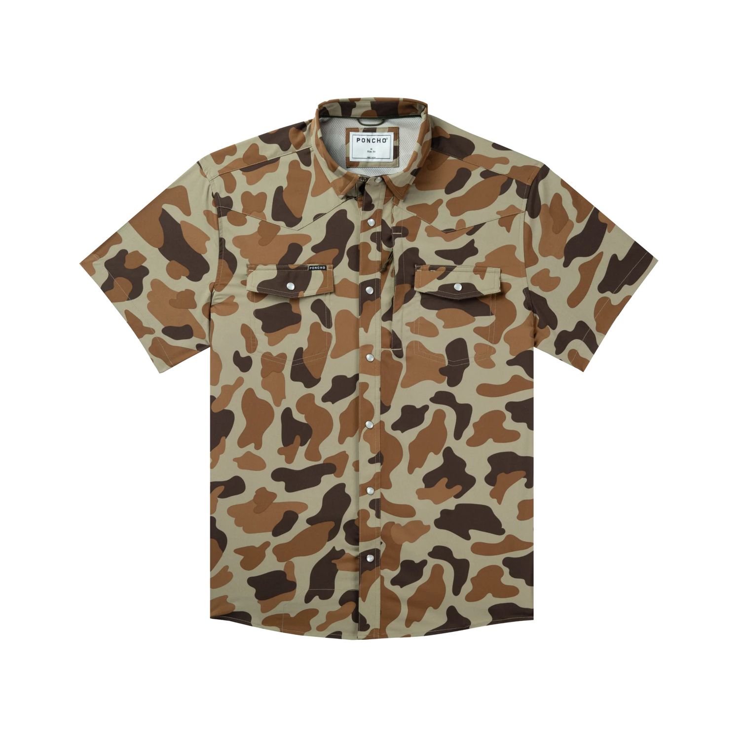 Poncho Camo Pearl Snap