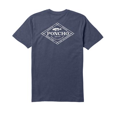 Poncho Navy Diamond Tee