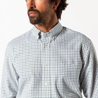 Kline Plaid LS Cotton Oxford Sport Shirt