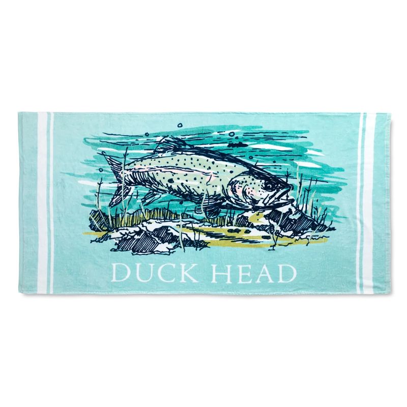 Trout Beach Towel Pastel Blue