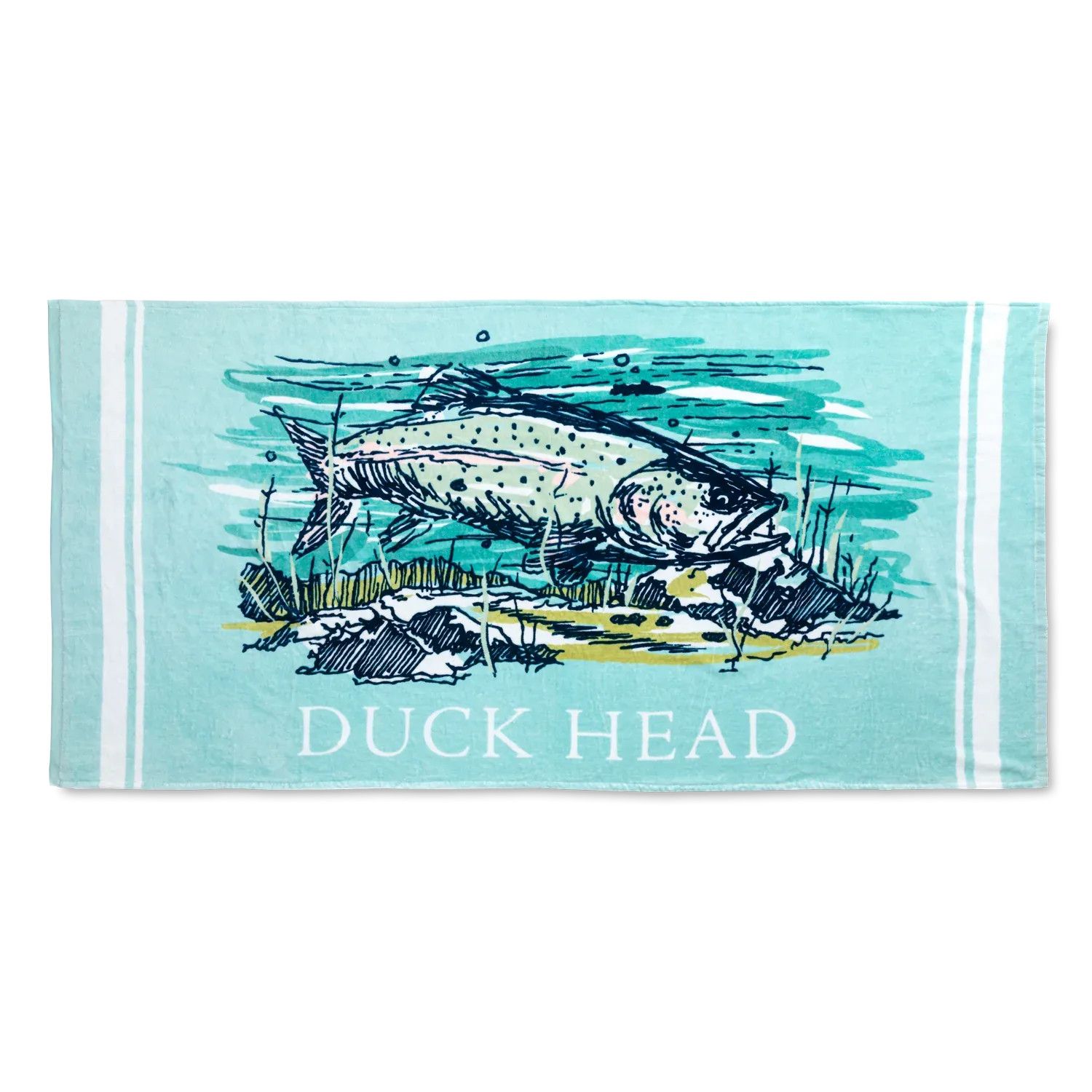Trout Beach Towel Pastel Blue