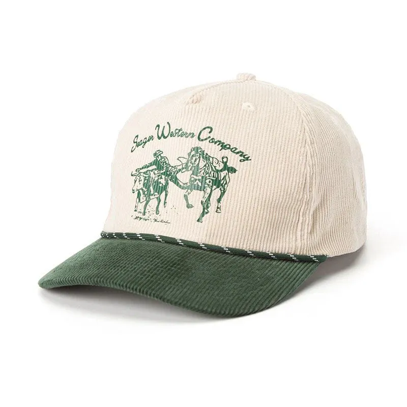 Los Rios Corduroy Snapback Cream/Green