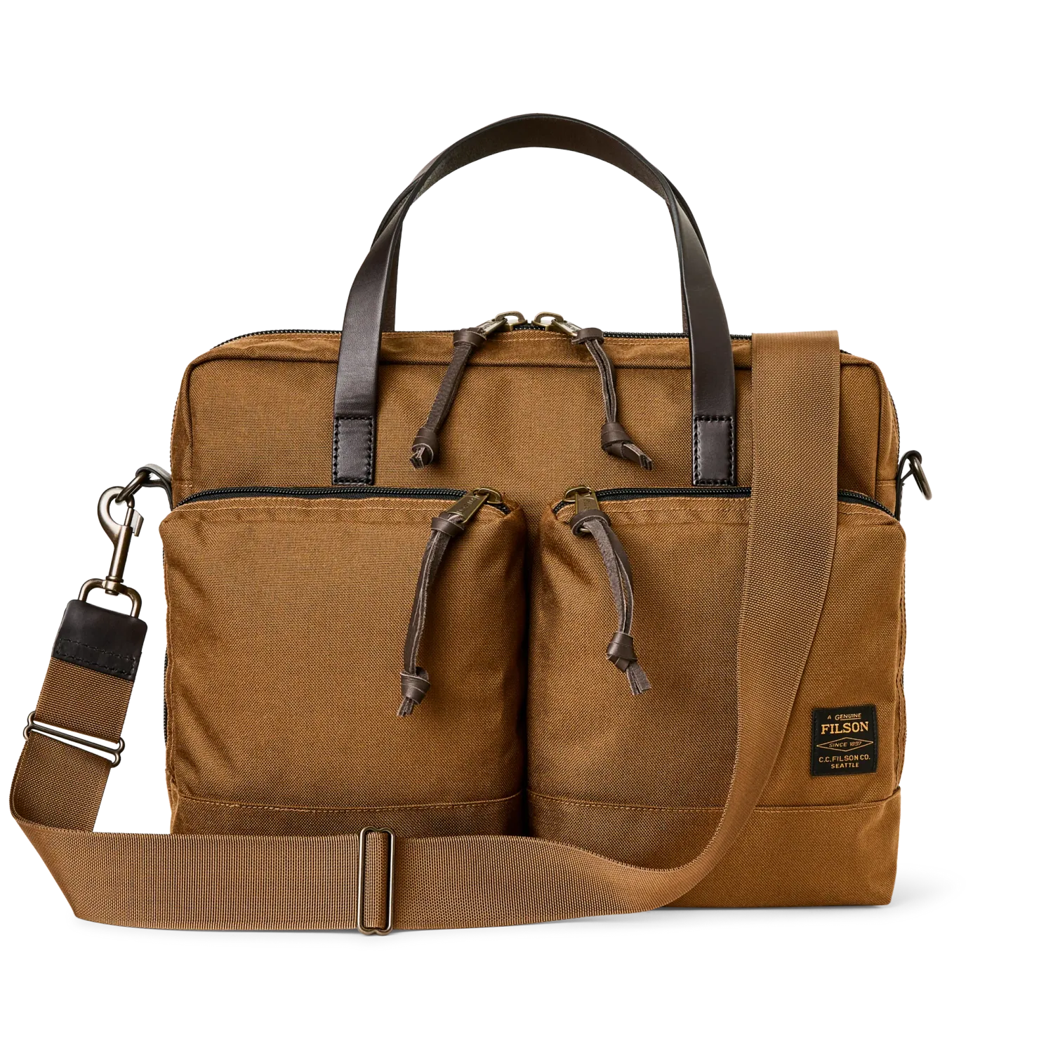 Dryden Briefcase, Color: Whiskey