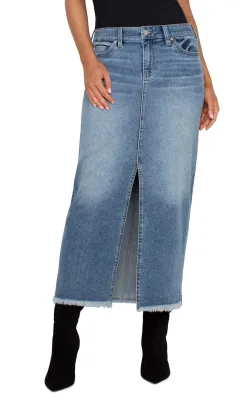 Denim Maxi Skirt