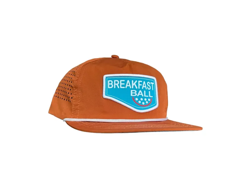 Breakfast  Ball Rope Hat Rust Orange