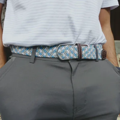 Tri-Color Elastic Stretch Belt