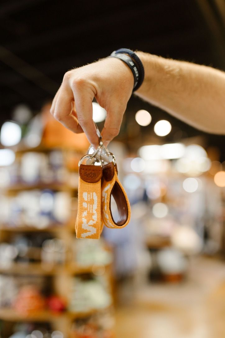 Star Vols Needlepoint Key Fob