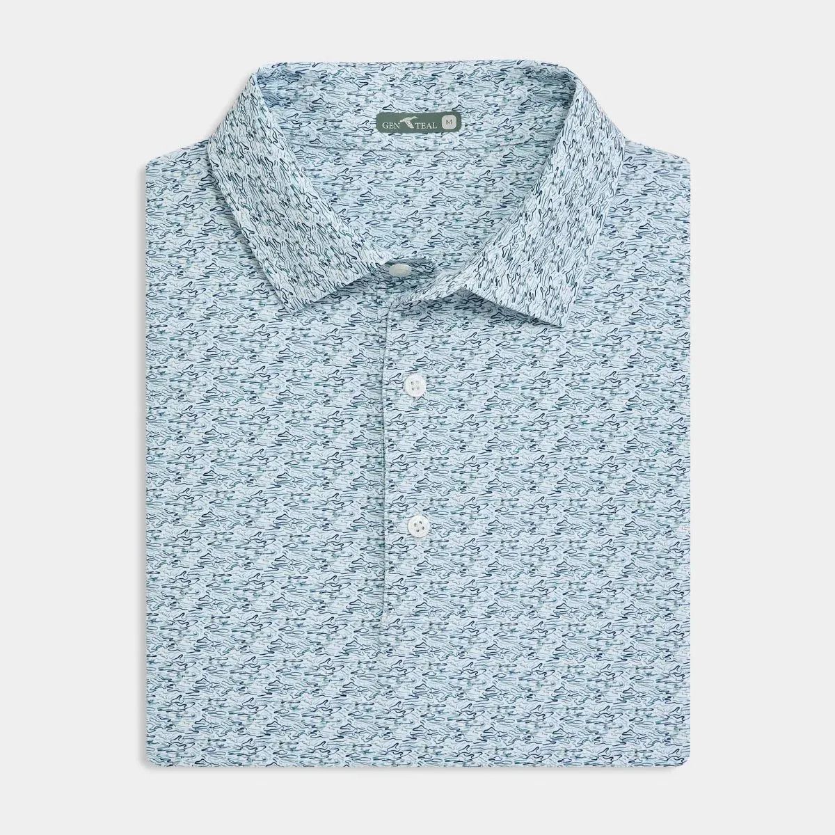 Ripple Effect Printed Polo