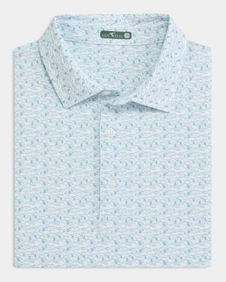 Downhill Delight Printed Printed Polo