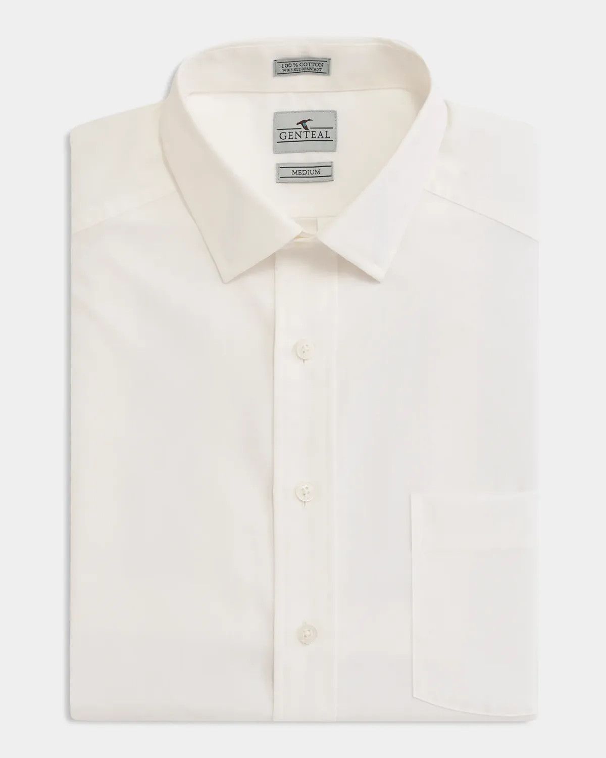Spread Collar Cotton Sport Shirt
