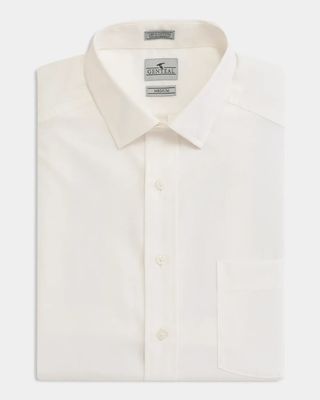 Spread Collar Cotton Sport Shirt