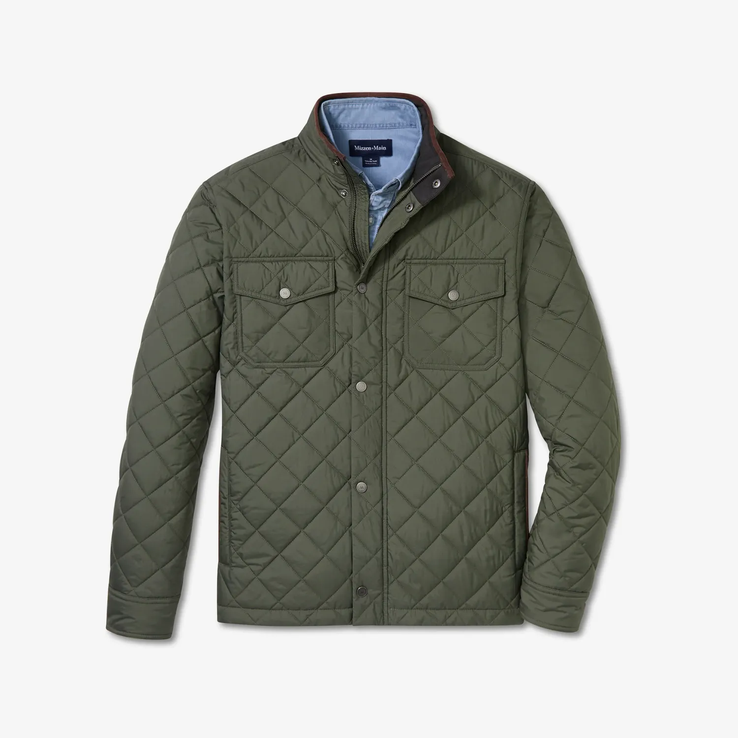 Brentwood Quilted Jacket, Color: Olive, Size: M