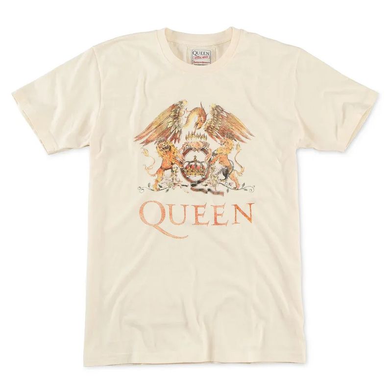 Queen Vintage Fade  Brass Tracks Tee