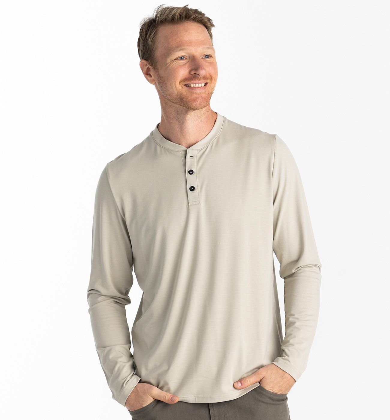 Bamboo Flex Long Sleeve Henley