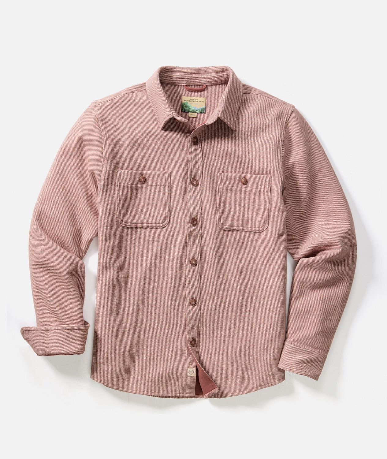 Pacifica Twill Overshirt, Color: Faded Rose, Size: M