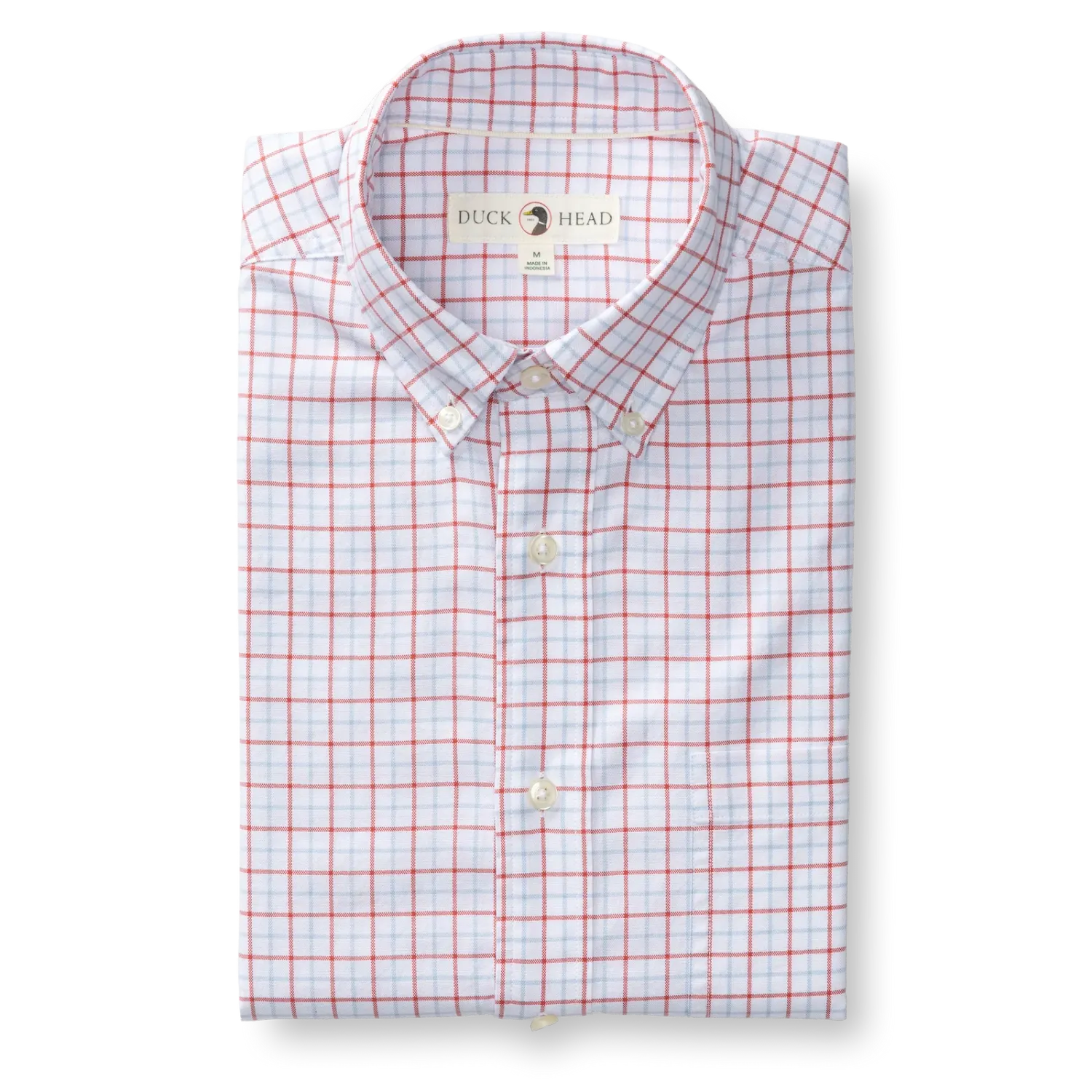 Kline Plaid Cotton Oxford Sport Shirt, Color: Rosewood, Size: S