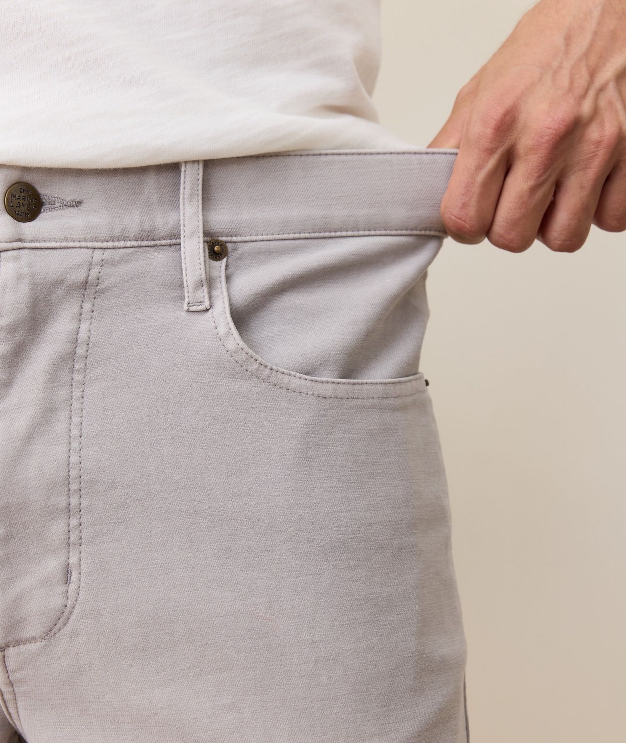 5 Pocket Flex Terry Pant - Slim Straight